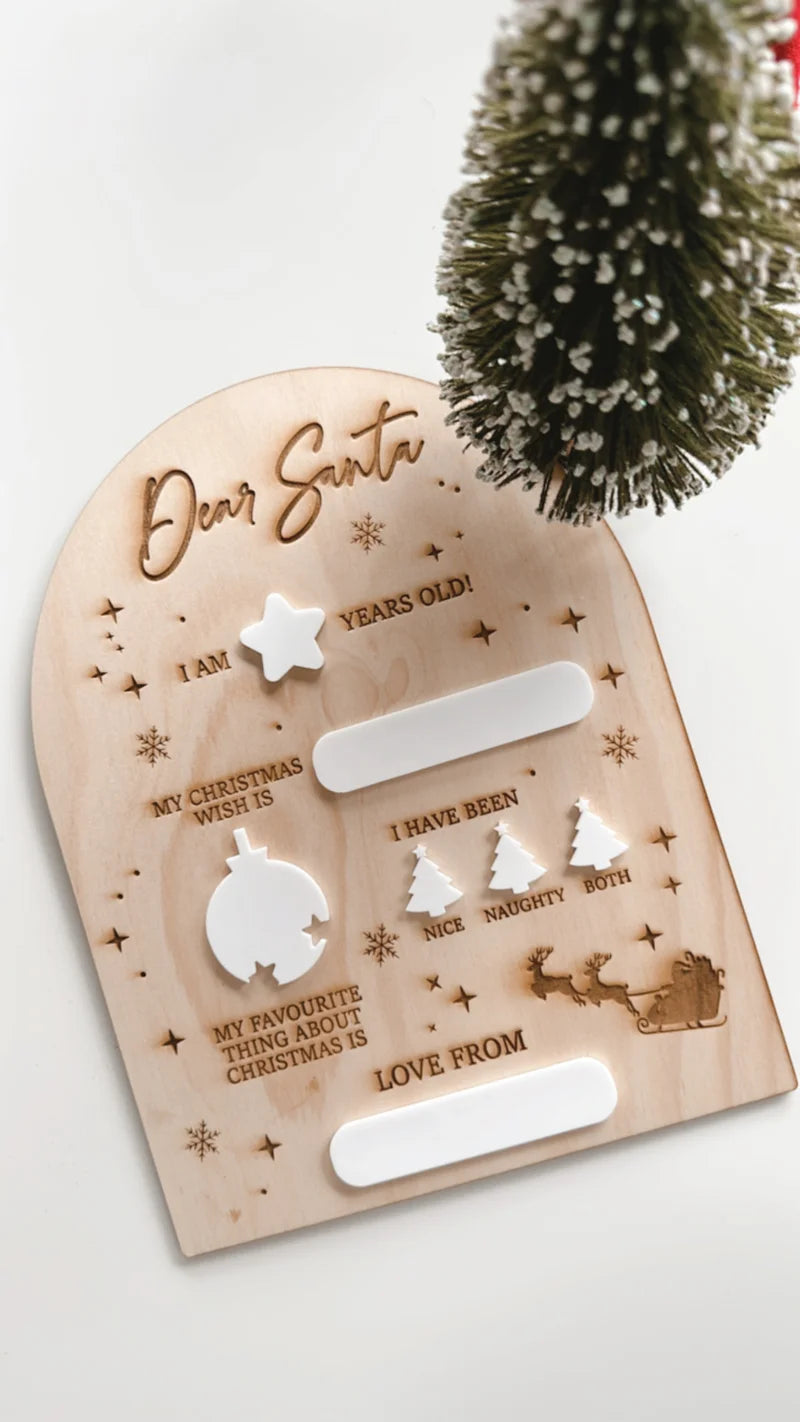 Dear santa board