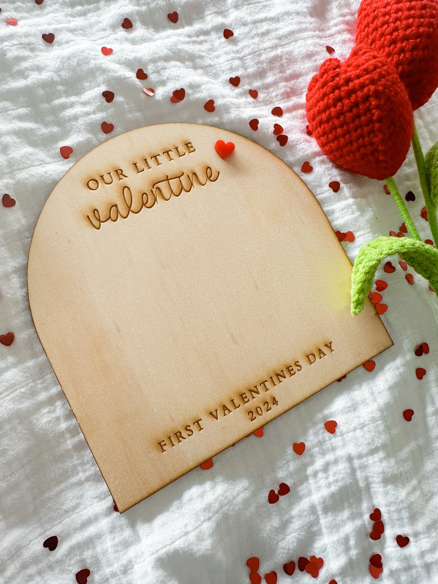 First valentines plaque