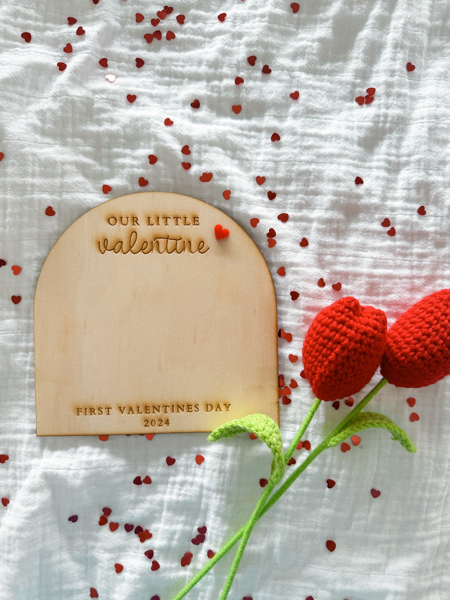 First valentines plaque