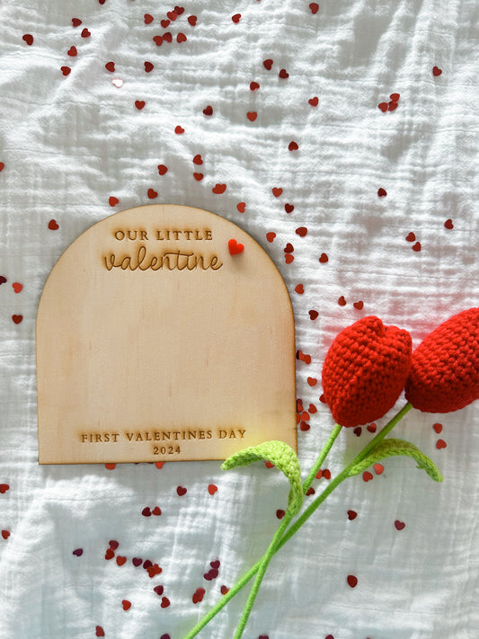 First valentines plaque