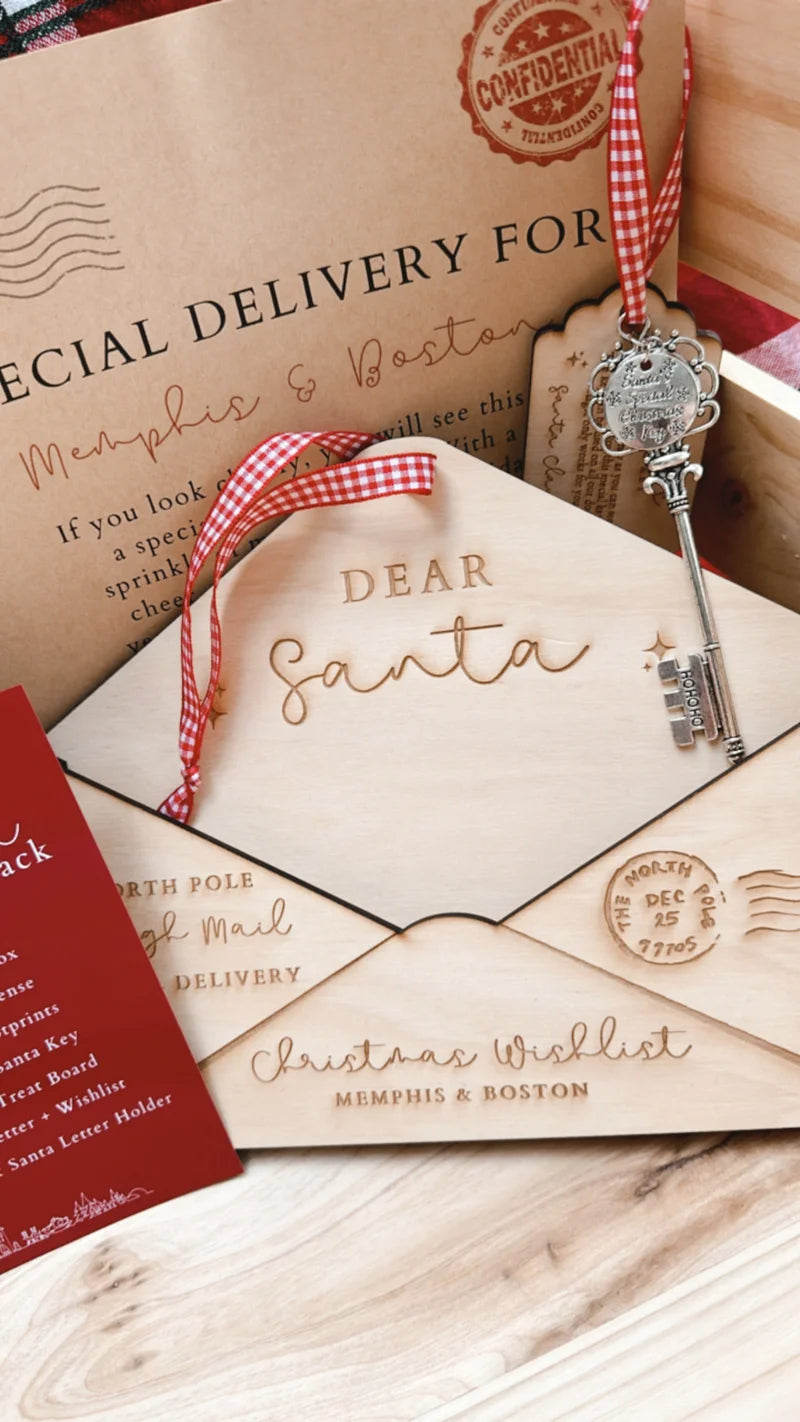 Santa wishlist + letter holder