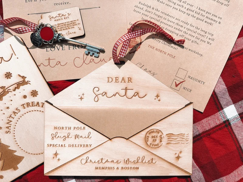 Santa wishlist + letter holder