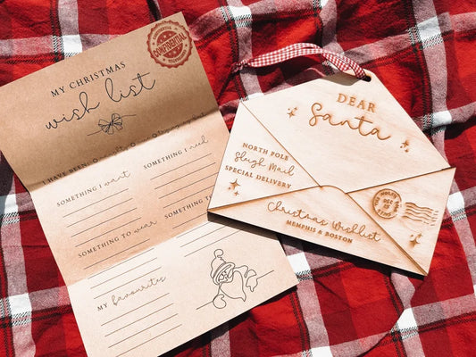 Santa wishlist + letter holder